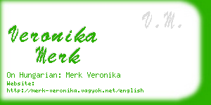 veronika merk business card